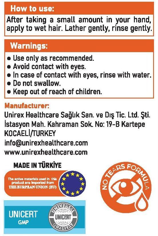 A fragment of a label in English